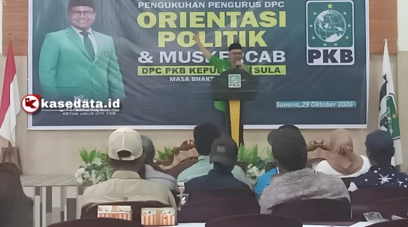 Sekretaris Wilayah PKB Maluku Utara, Abdul Malik Sillia, saat memberikan sambutan [dok : karno/kasedata]
