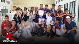 Kontingen Institut Karate-Do Indonesia (INKAI) Kabupaten Halmahera Selatan [dok : kasedata] 