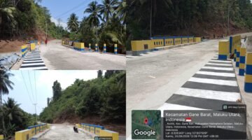 Jembatan Ake Busale di ruas Saketa-Dehepodo, Kabupaten Halmahera Selatan [dok : kasedata]