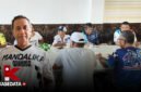 Ketua Harian IMI Malut sekaligus Ketua Phyton Racing Team, Abdurahim Achmad bersama pengurus klub yang walk out  saat menggelar pertemuan [dok : kasedata] 
