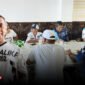 Ketua Harian IMI Malut sekaligus Ketua Phyton Racing Team, Abdurahim Achmad bersama pengurus klub yang walk out  saat menggelar pertemuan [dok : kasedata] 
